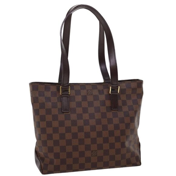 LOUIS VUITTON Damier Ebene Cabas Piano Tote Bag N51187 LV Auth 26496AV - Picture 1 of 16